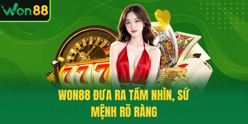 Won88 đưa ra tầm nhìn, sứ mệnh rõ ràng